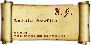 Machala Jozefina névjegykártya